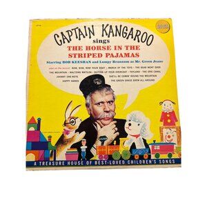 Vintage Captain Kangaroo Sings Horse In Striped Pajamas Record Vinyl LP